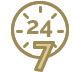 TAS 24-hour support icon