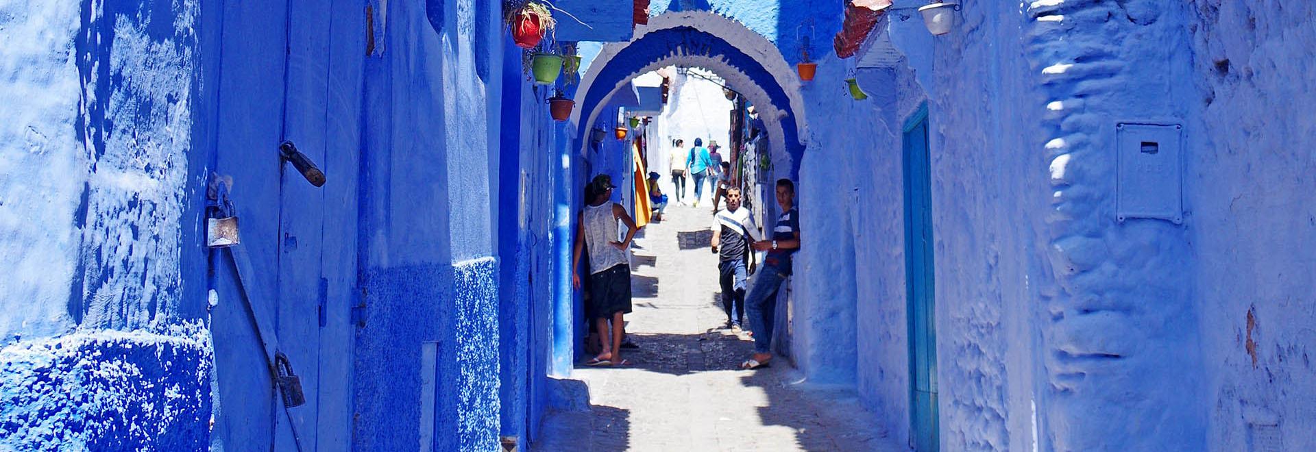 Street in Chefchaouen Morocco