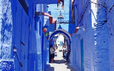 Street in Chefchaouen Morocco